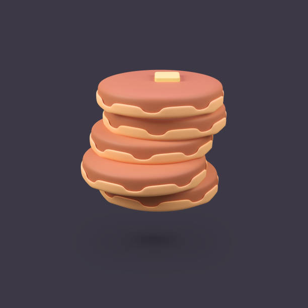 istock Pancake food isolated 3d render icon illustration 2188864508