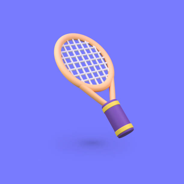 istock Tennis racket isolated 3d render icon illustration 2188864677