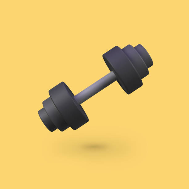 istock Barbell fitness isolated 3d render icon illustration 2188865272