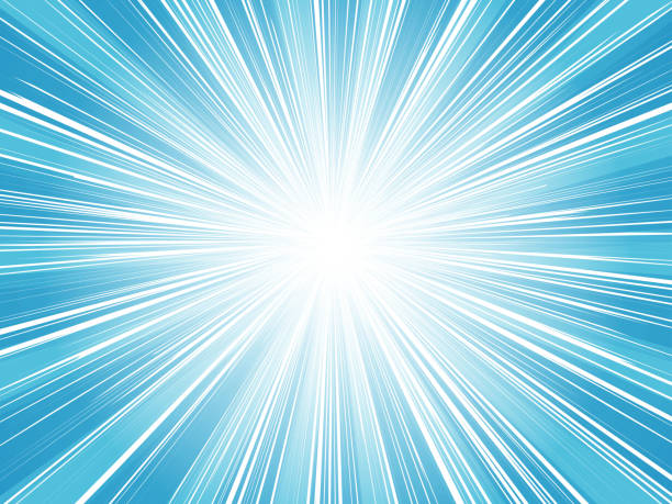 Intense Sparking Concentration Line Backgrounds Web graphics_light blue This is a background material of intensely sparking concentration lines. emitting stock illustrations