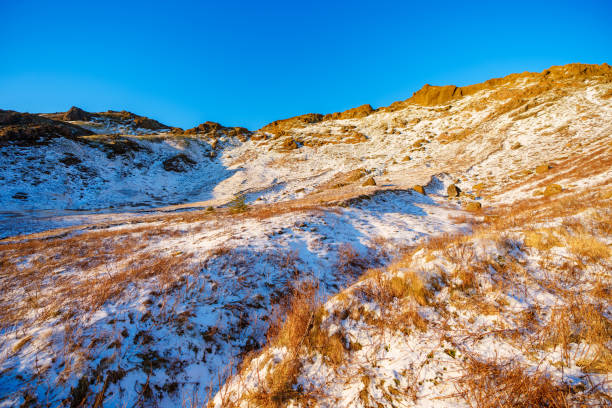 Winter snow in Iceland