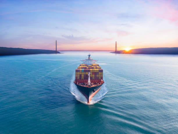 istock Aerial view of container ship and bosphorus Istanbul 2188873098