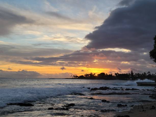 istock Sunset Over Ocean and Shoreline 2188877372