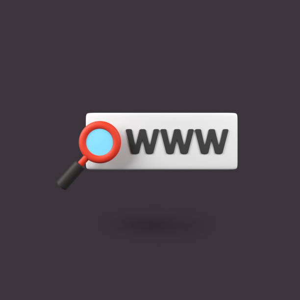 istock Website Address Search isolated 3d render icon illustration 2188877500