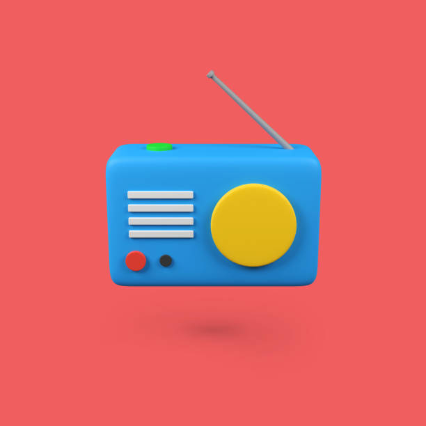istock Radio music isolated 3d render icon illustration 2188877647