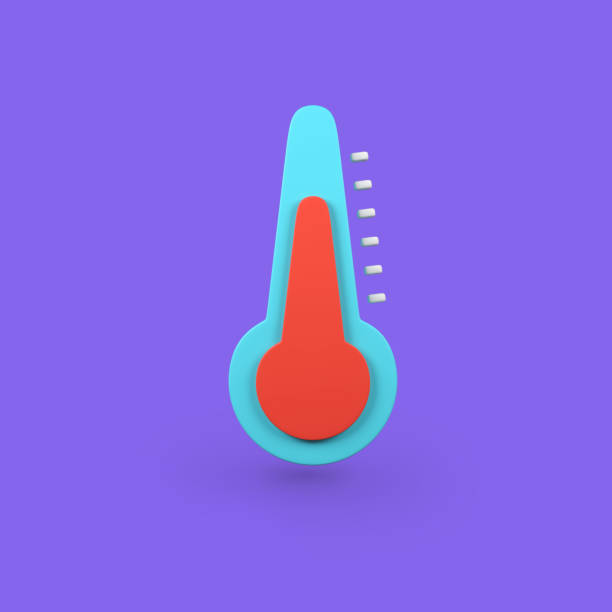 Temperatur weather cold isolated 3d render icon illustration