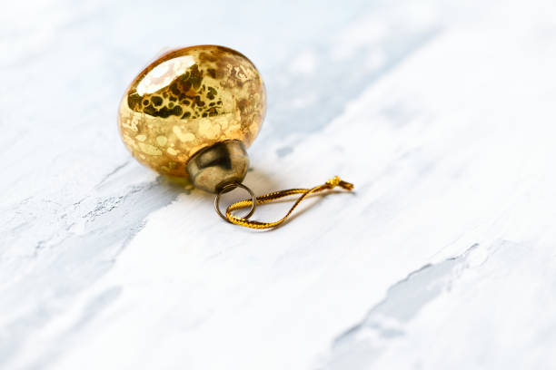 istock Close-up of a golden bauble. Soft focus. 2188878758