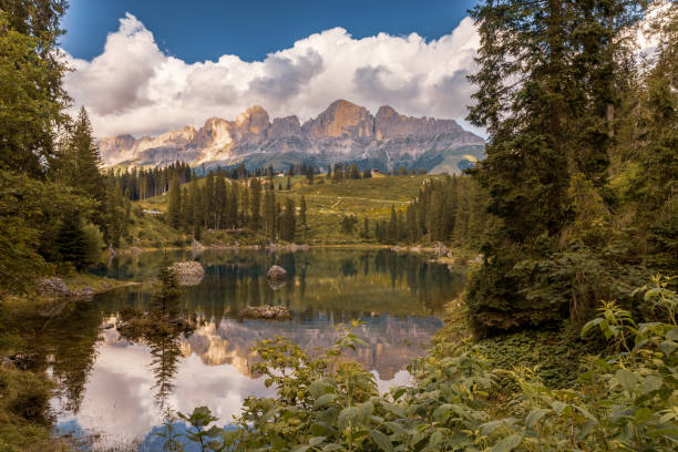 istock small alpine lake in the Dolomites 2188878964