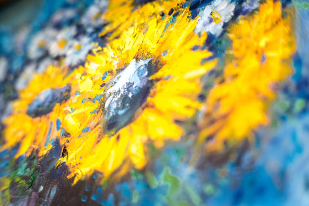 Yellow flower abstract