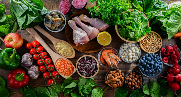 istock Food products representing the MIND diet 2188882112
