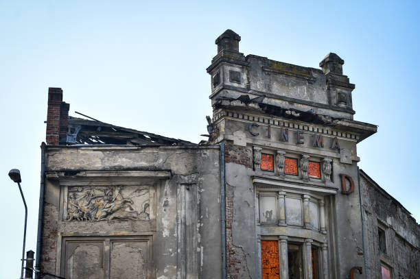abandoned old building in the city