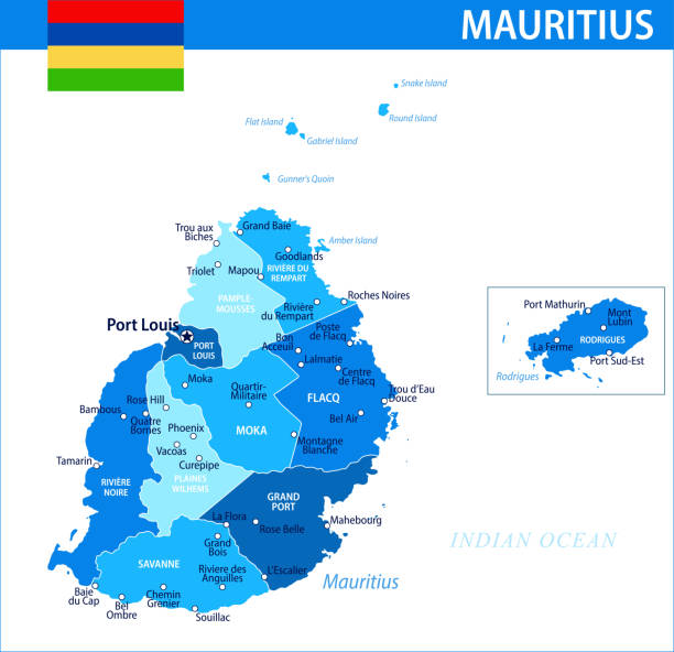 Mauritius Map Vector Blue Spot Layered Political Map Of Mauritius Map Vector Blue Spot Layered Political Map Of Mauritius With 