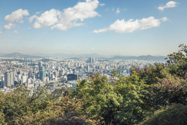 capital city seoul in south korea, asia.