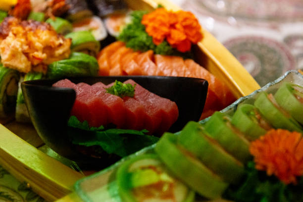 istock Japanese Sushi Boat 2188893909