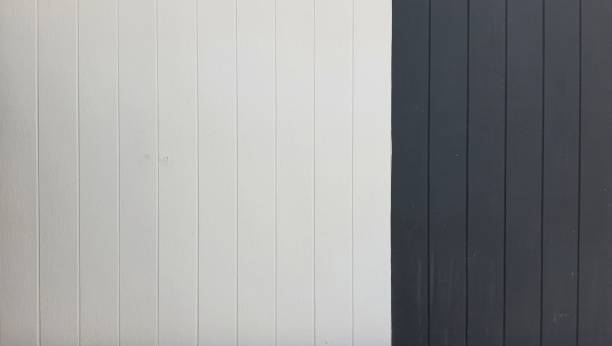 istock White and black painted wooden panels or walls, white wood pattern background. 2188897735