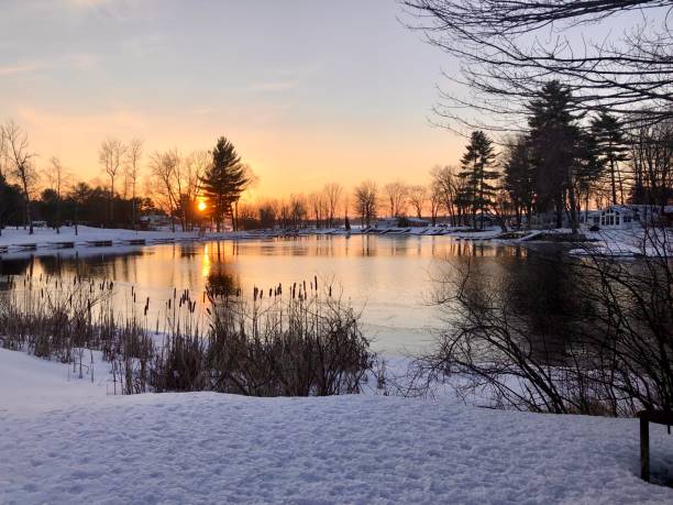 istock Winter Sunset in Maine 2188898341