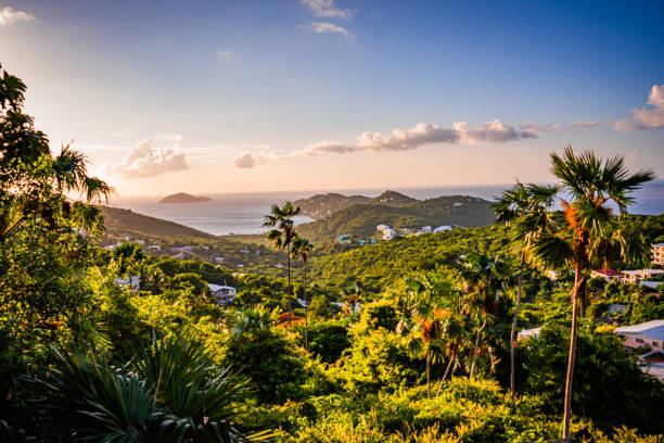 St. Thomas at sunset.