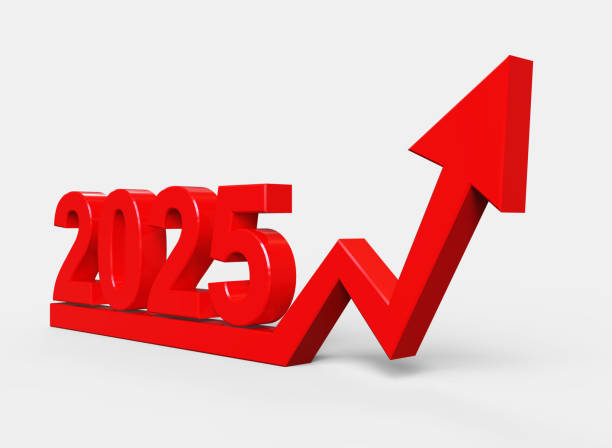 istock New year 2025 Growth and Red Arrow 2188905670