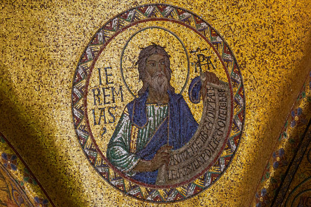 Gold mosaic in the Venice Saint Mark's Basilica. One of the greater european basilica
