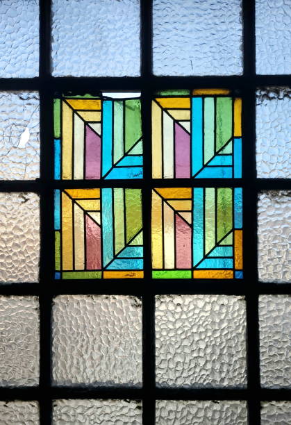 istock Stained glass window in church 2188910728