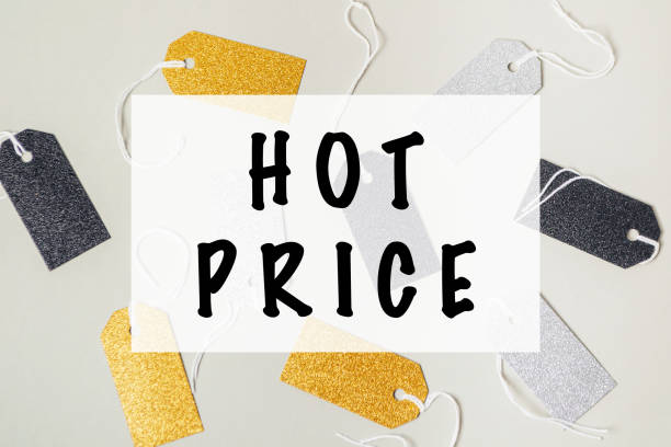 istock Bunch of tags with the word HOT PRICE written on them 2188911100