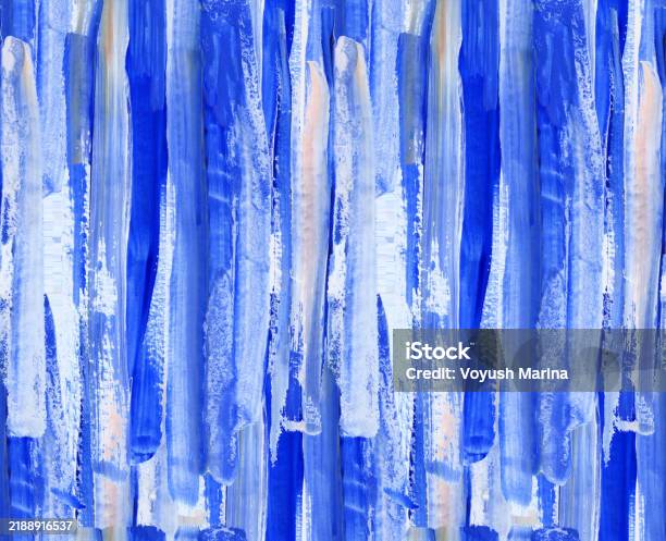 Irregular Blue Color Drawn Pattern With Vertical Irregular Blue And Dark Blue Stripes ...