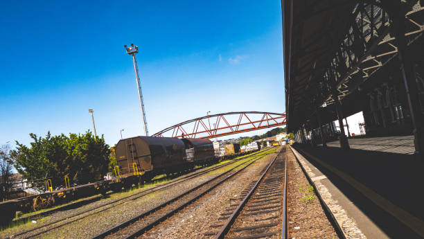 istock Dunedin New Zealand train station platform rails 2188920827