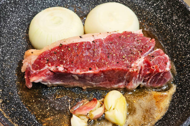 The meat is raw