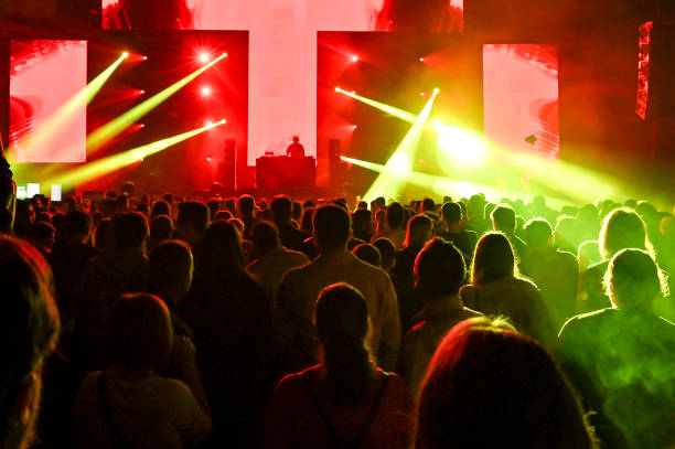 istock Audience cheering at concert and a party 2188927974