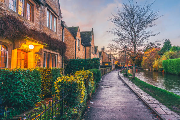 istock Footpath along the river at Boutron-on-the-water, UK 2188931939