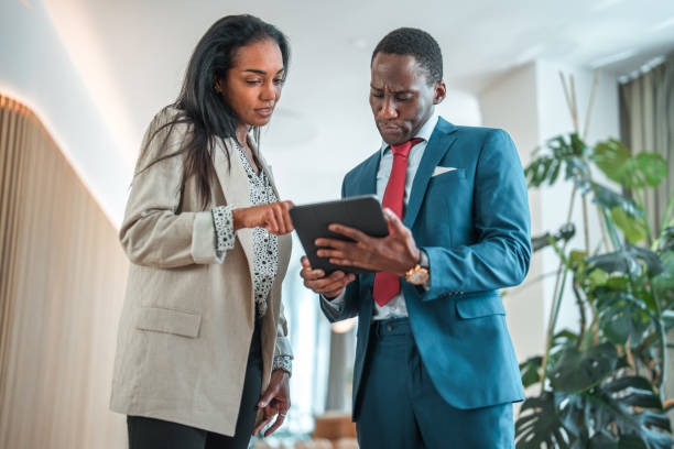 istock Wireless Technology Meeting in Modern Corporate Office 2188935114