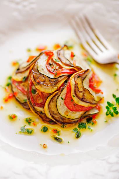 istock Gourmet Ratatouille Dish with Olive Oil Drizzle 2188941714