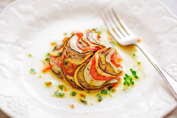 istock Gourmet Ratatouille Dish with Olive Oil Drizzle 2188941719