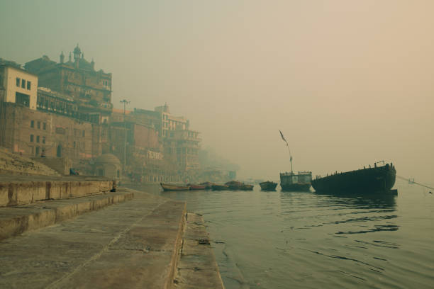 The ghats at river Ganga at Varanasi