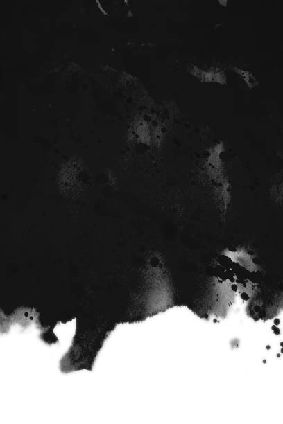 istock Watercolor Black ink color design banner. 2188948462