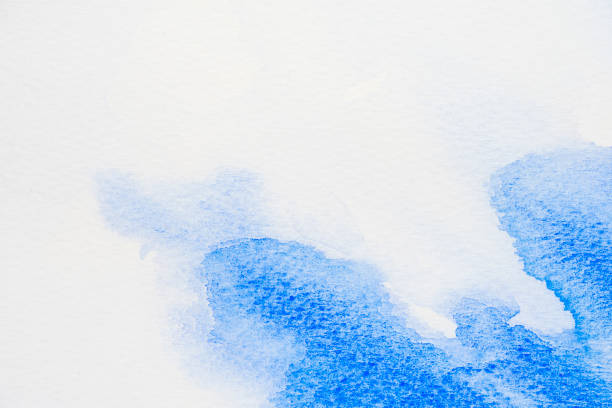 istock Watercolor Blue sky Abstract paint stains 2188948532