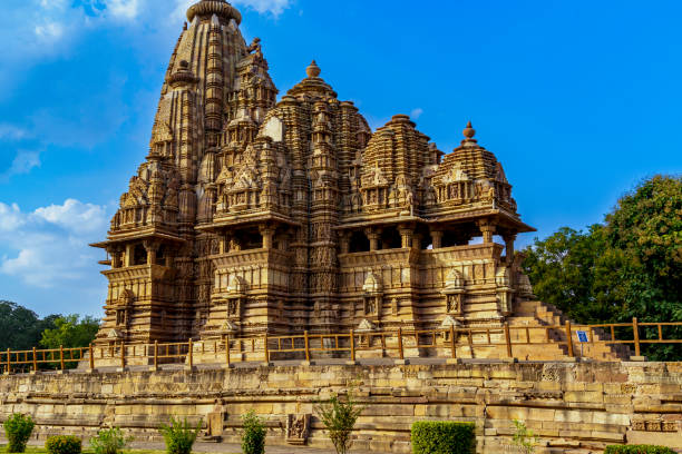 istock India. Khajuraho. Vishvanath or Visvanatha temple under a blue sky 2188954085