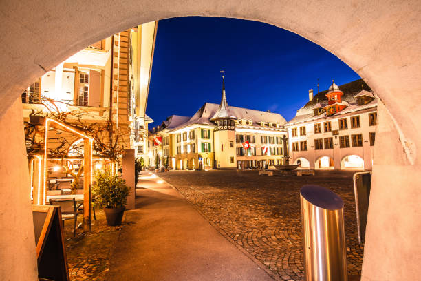 istock Town of Thun square and architecture evening view 2188959245