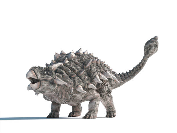 istock Unique ankylosaurus dinosaur model showcasing intricate details and textures in a minimalist setting for educational or artistic purposes 2188959901