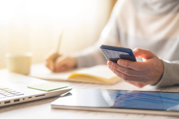 istock Professional Business Woman Working From Home Or Office,Writing Notes,Scheduling Appointments With Clients,Checking Emails,Reviewing Calendar,Using Phone,Observing Data And Managing Tasks Successfully 2188966337
