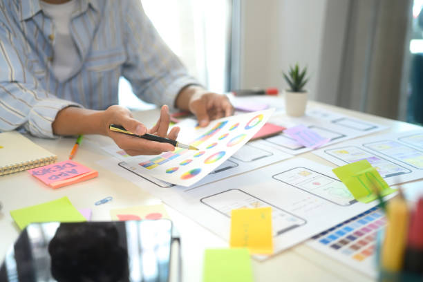 istock Cropped shot of creative man working on app design and UI/UX development in the office 2188972061