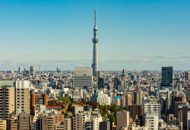 istock Tokyo skyline with Skytree skyscraper, Japan 2188973906