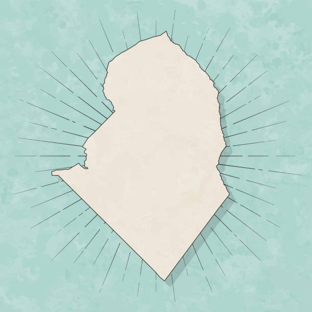 istock Scotland County, North Carolina. Map in retro vintage style - Old textured paper 2188977321