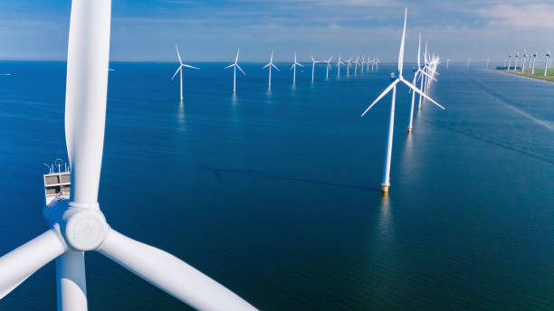 istock Vast Wind Turbines Harnessing Renewable Energy in Dutch Waters 2188979184