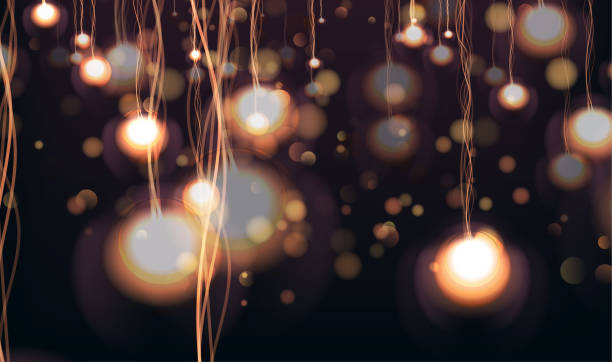 istock Merry Christmas and Happy New Year lights. 2188980422