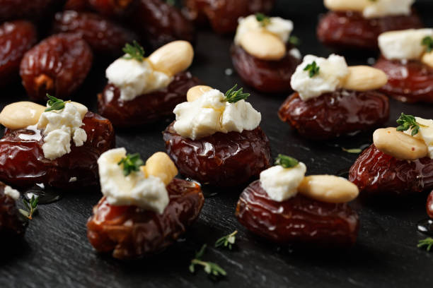 istock Stuffed Medjool dates with goat cheese, almonds and honey 2188984244