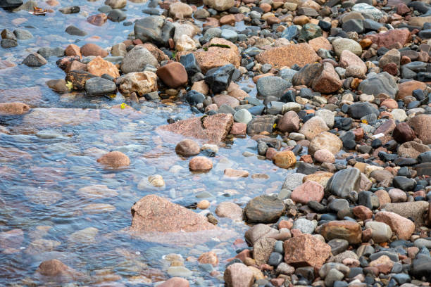 The River Dee in Ballater, Aberdeenshire, Scotland in autumn