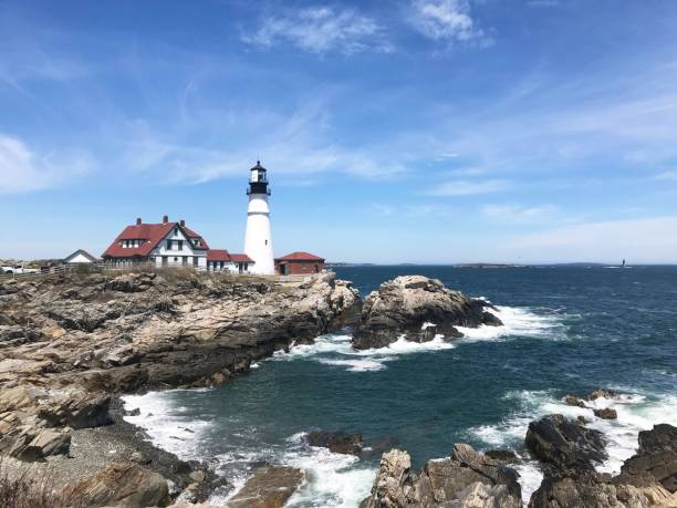 istock Portland Head Light on a Rocky Coastline 2188992615