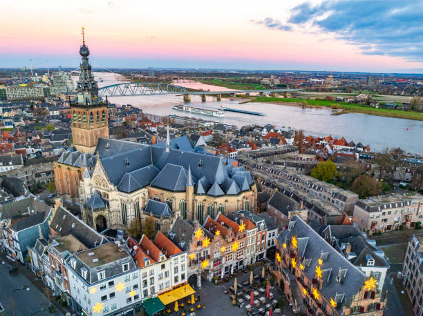 istock Nijmegen skyline at the river Waal during sunrise 2188998184