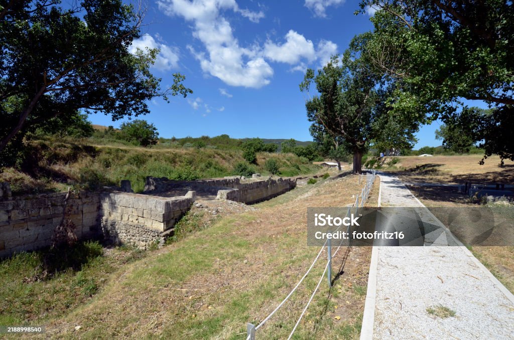Greek Drain Rots Greece Ancient Amphipolis Drain System Stock Photo - Download Image Now ...